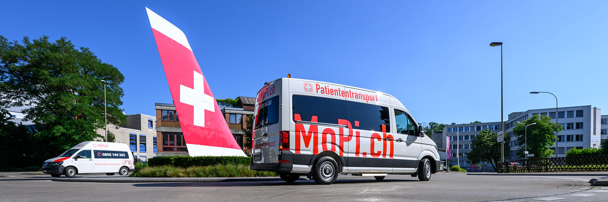 Véhicule MoPi.ch sur l’autoroute lors d’un transfert